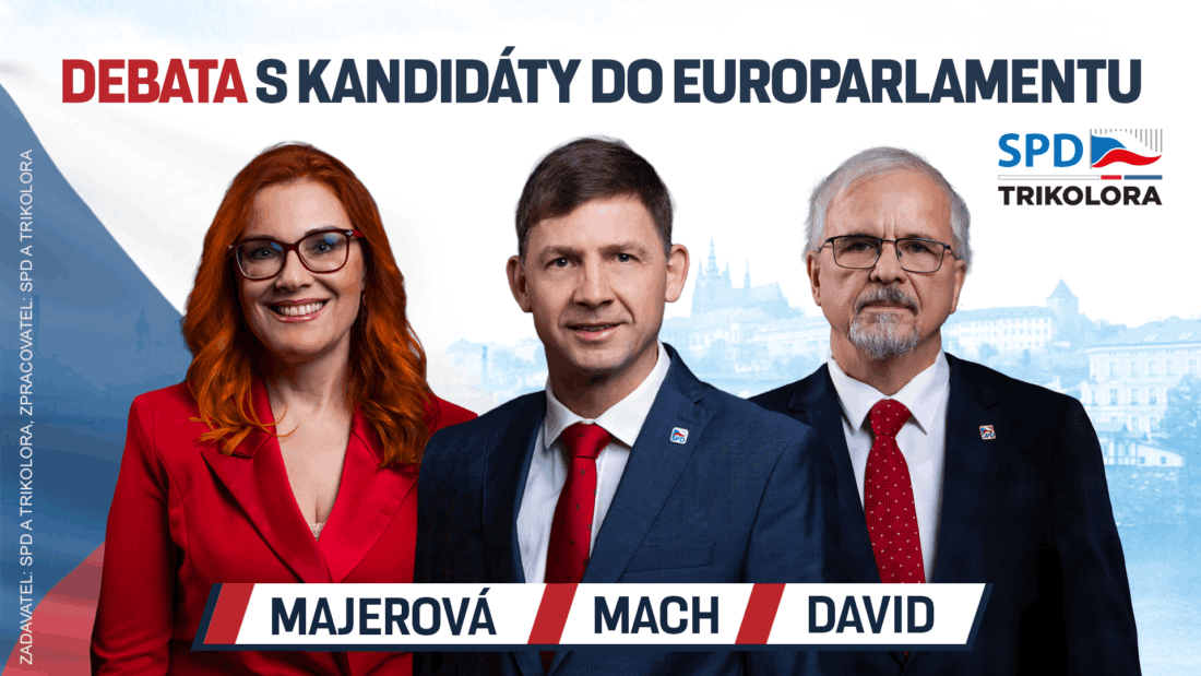 SPD - Trikolora: Debata s kandidáty do Evropského parlamentu