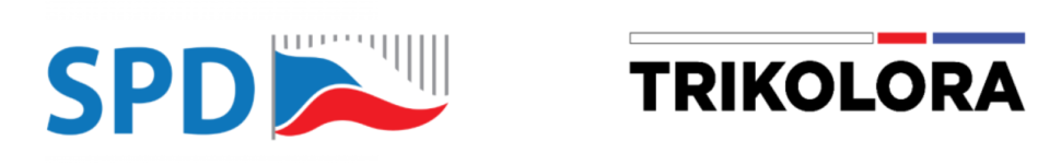 Logo SPD a&nbsp;Trikolora